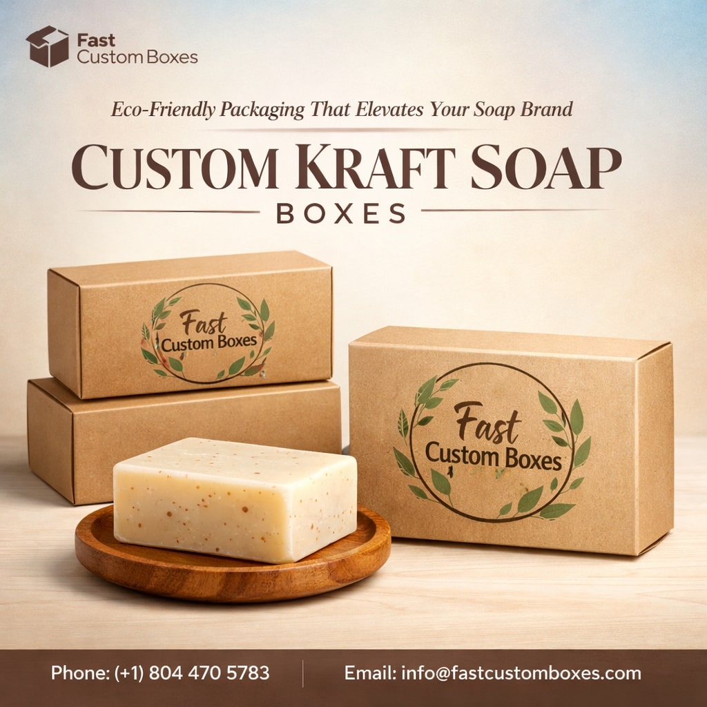 Custom Kraft Soap Packaging