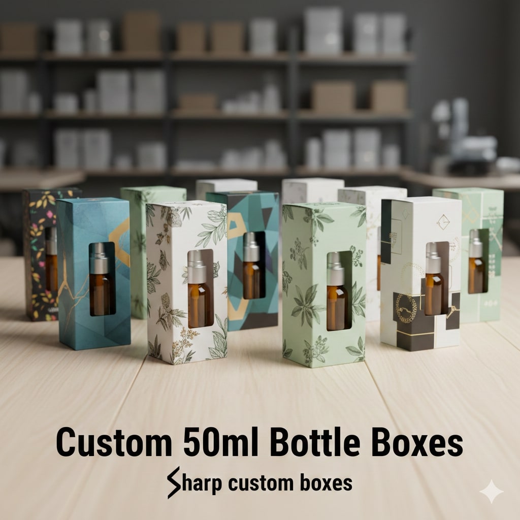 Custom 50ml Bottle Boxes