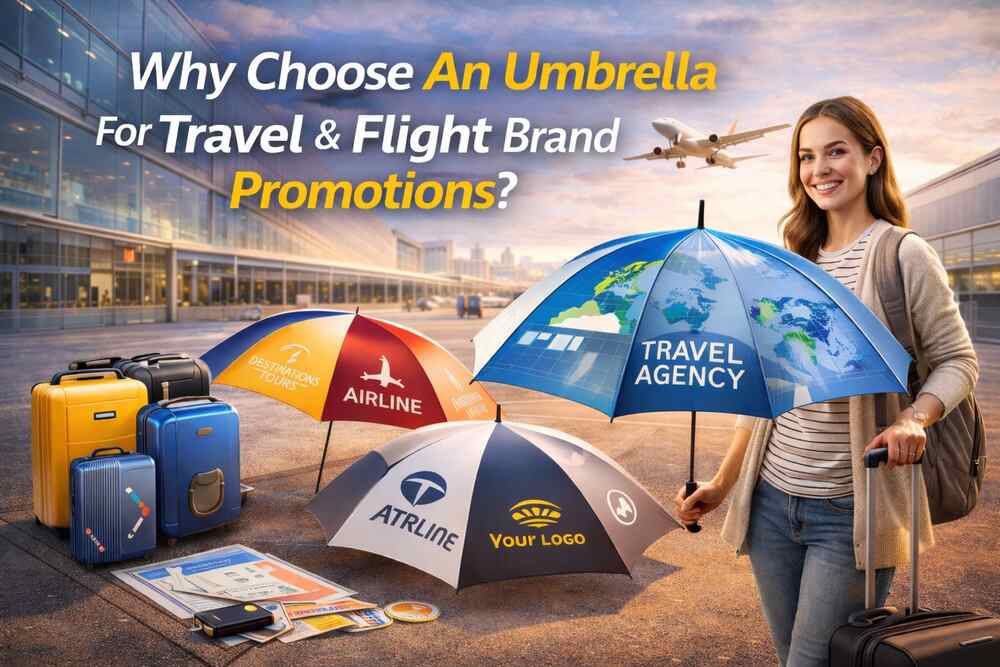 Why Choose An Umbrella For Travel & Flight Brand Promotions?