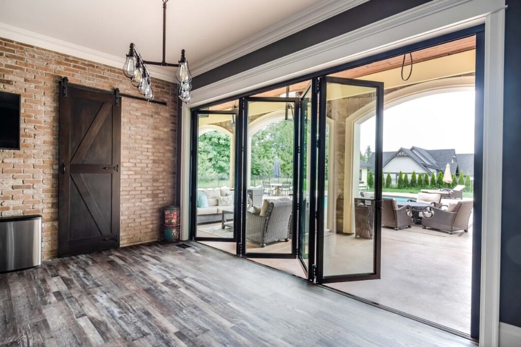 Aluminum Glass Folding Door